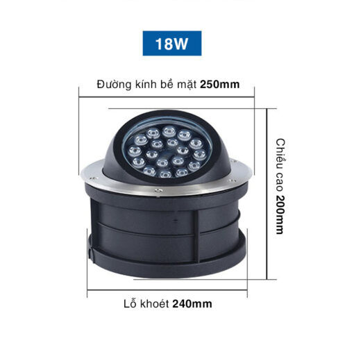 Đèn âm đất chỉnh hướng SLCHM - Hình ảnh 3