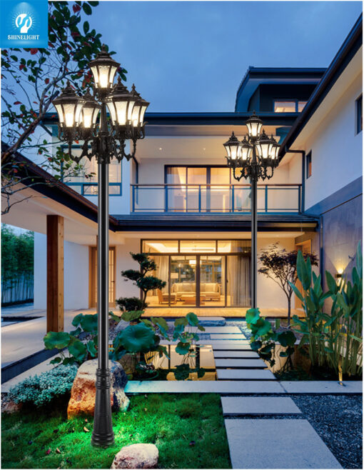 Cột đèn sân vườn tân cổ SL-TempleA5 - Hình ảnh 5