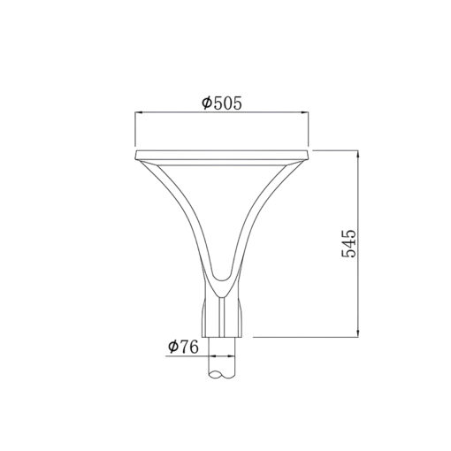 Cột đèn sân vườn hiện đại SL-DSVHL51 - Hình ảnh 2