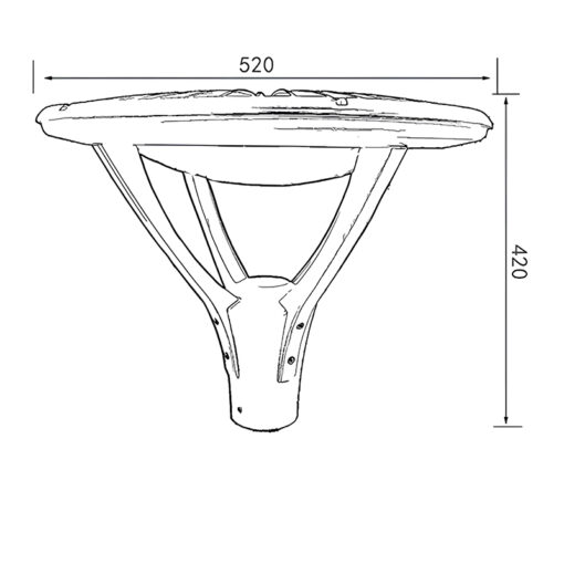 Cột đèn sân vườn hiện đại SL-DSVHL52 - Hình ảnh 5