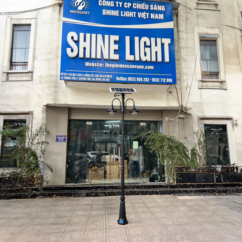 Cột đèn sân vườn năng lượng mặt trời mai chiếu thủy SL-MCTMT/2-3 - Hình ảnh 5