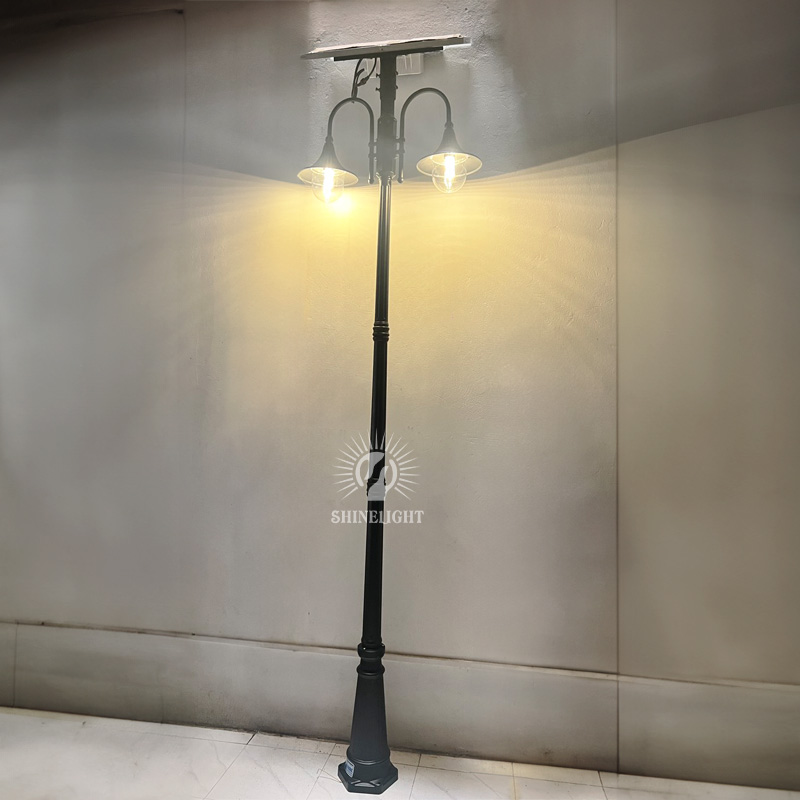 Cột đèn sân vườn năng lượng mặt trời mai chiếu thủy SL-MCTMT/2-3 - Hình ảnh 4