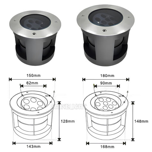 Đèn âm đất chỉnh hướng cao cấp SL-AD1D - Hình ảnh 4