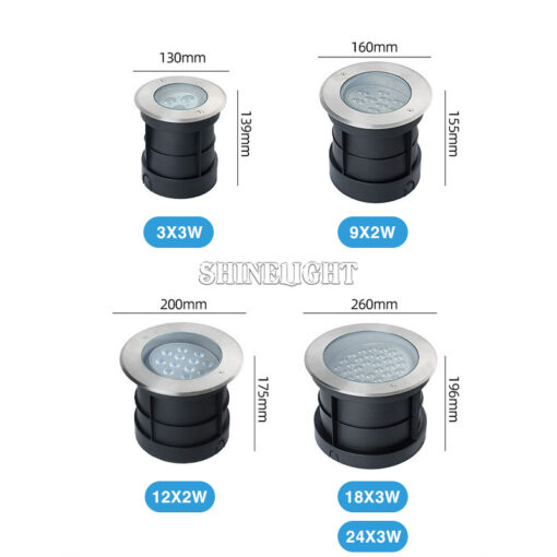 Đèn âm đất chỉnh góc Cao Cấp SLADDR - Hình ảnh 3
