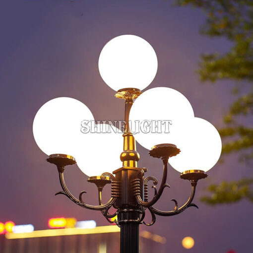Cột đèn sân vườn tân cổ điển SLCH03-5 - Hình ảnh 2