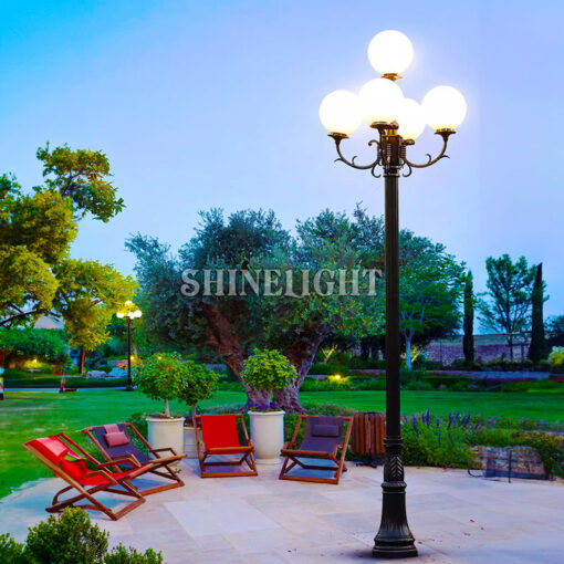 Cột đèn sân vườn tân cổ điển SLCH03-5 - Hình ảnh 5