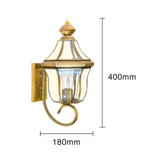 Đèn gắn tường đồng 1840 - Hình ảnh 2