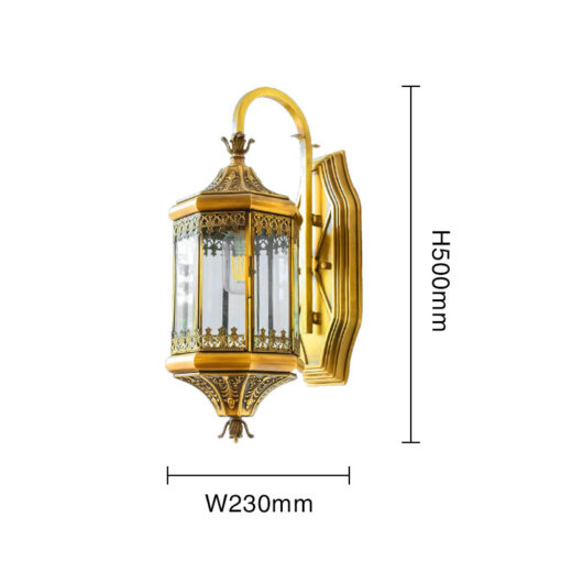 Đèn gắn tường bằng đồng 2350 - Hình ảnh 2