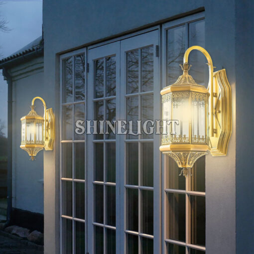 Đèn gắn tường bằng đồng 2350 - Hình ảnh 4