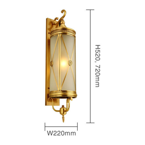 Đèn gắn tường bằng đồng SLDGT-2372 - Hình ảnh 2