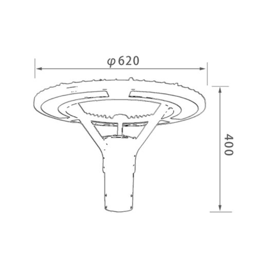 Cột đèn sân vườn SLDSVG04 - Hình ảnh 2