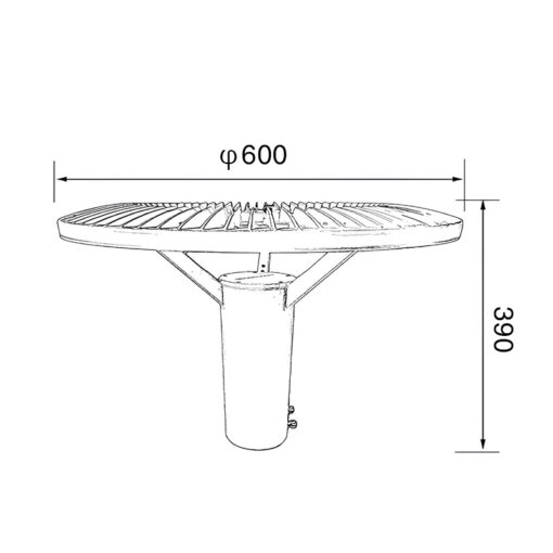 Cột đèn sân vườn SLDSVG05 - Hình ảnh 2