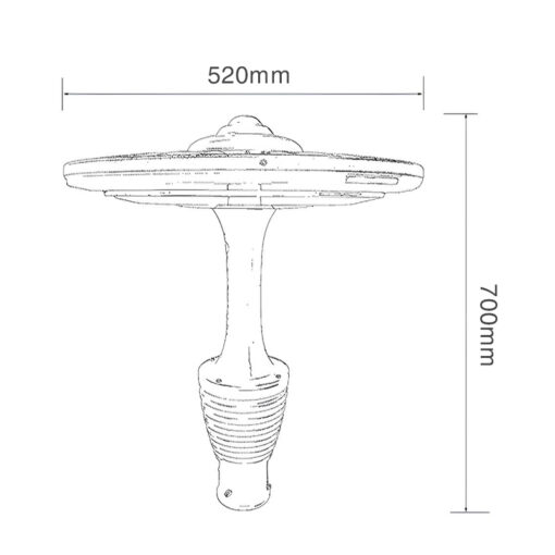 Cột đèn sân vườn SLDSVG11 - Hình ảnh 2