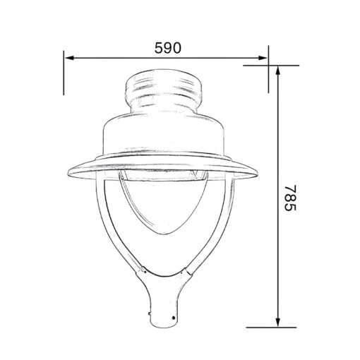 Cột đèn sân vườn SLDSVG15 - Hình ảnh 2