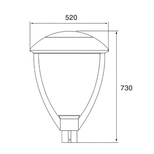 Cột đèn sân vườn SLDSVG20 - Hình ảnh 2