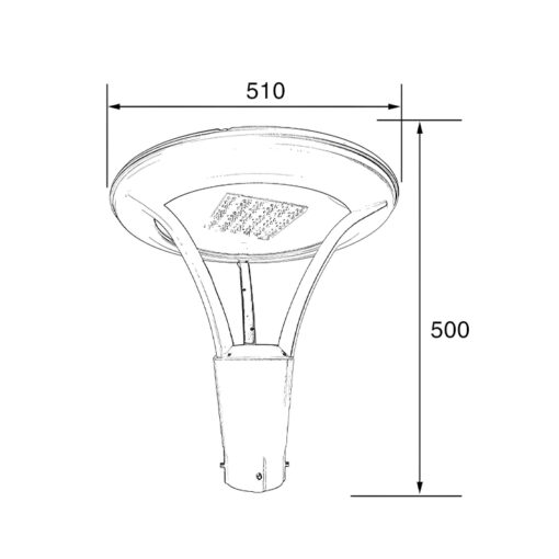Cột đèn sân vườn SLDSVG31 - Hình ảnh 2
