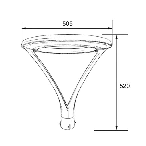 Cột đèn sân vườn SLDSVG32 - Hình ảnh 2