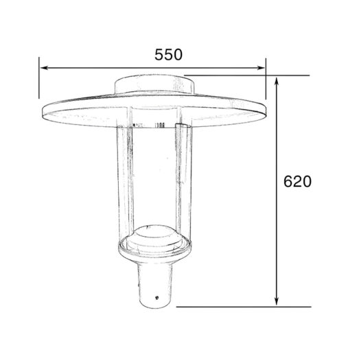 Cột đèn sân vườn SLDSVG39 - Hình ảnh 2