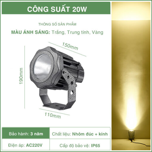 Đèn chiếu điểm cao cấp SLRCD01 - Hình ảnh 4