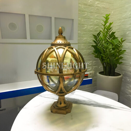 Đèn trụ cổng tròn thủy tinh SLTCU25 - Hình ảnh 4