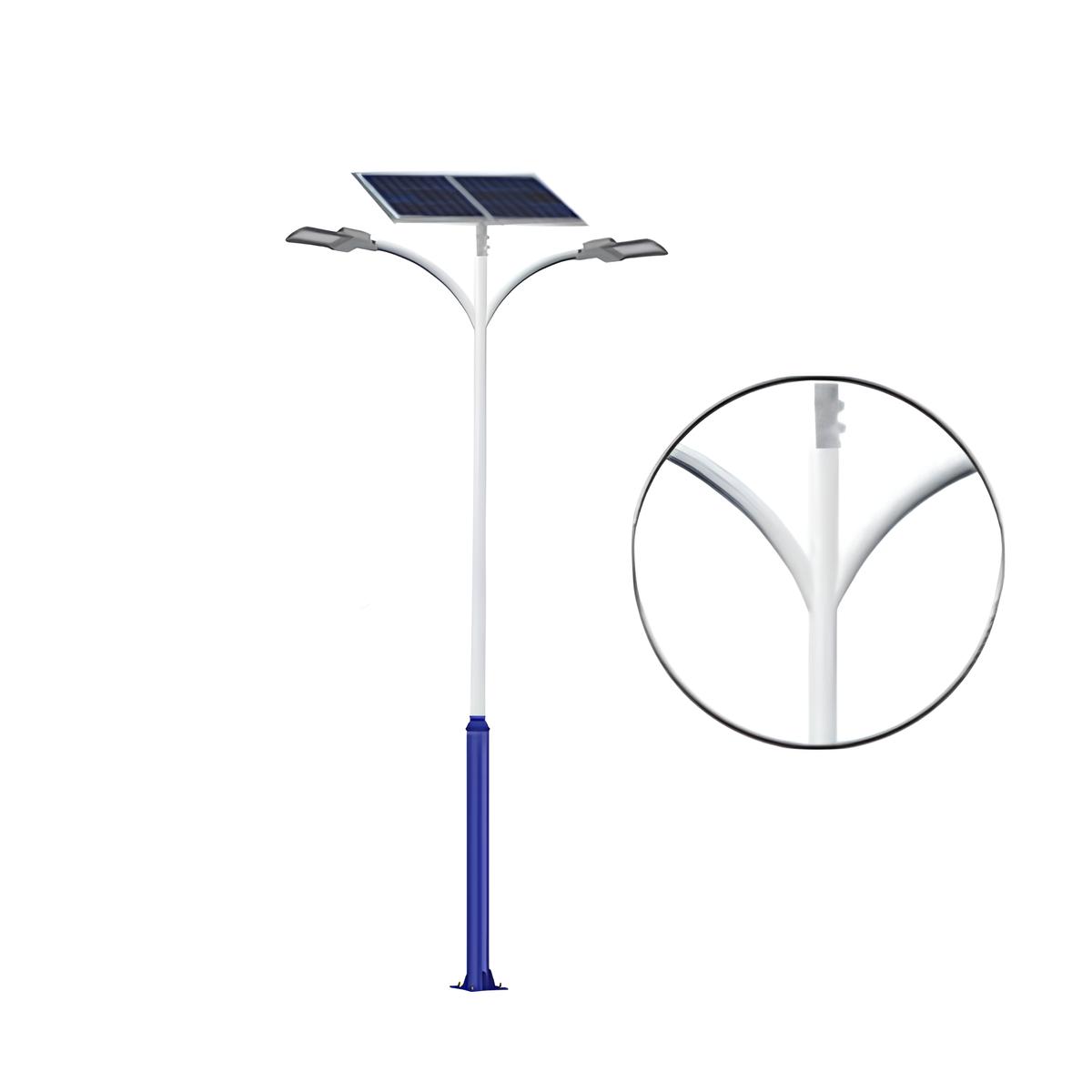 Trụ đèn năng lượng mặt trời 02 nhánh SL-TD10