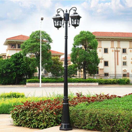 Cột đèn sân vườn tân cổ 2 bóng chùa SL-TEMPLE117/2-3 - Hình ảnh 10