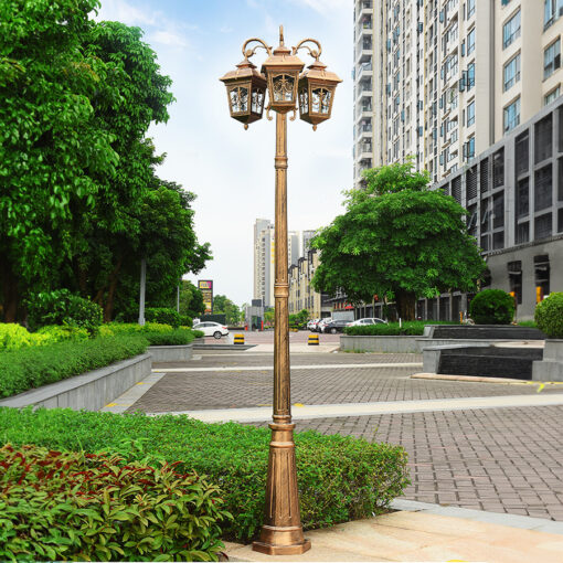Cột đèn sân vườn tân cổ 2 bóng chùa SL-TEMPLE117/2-3 - Hình ảnh 11