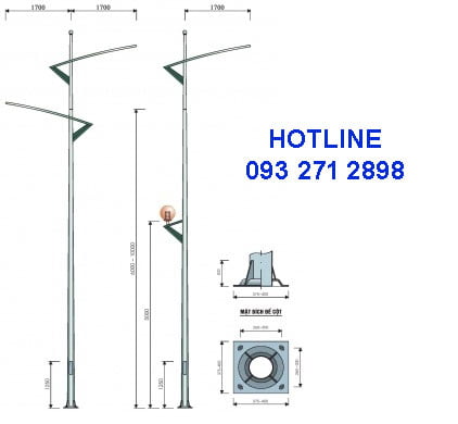 Cột đèn cao áp TK09