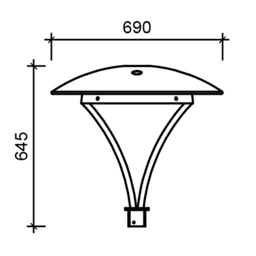 Cột đèn sân vườn hiện đại SL-RAMUS02 - Hình ảnh 8