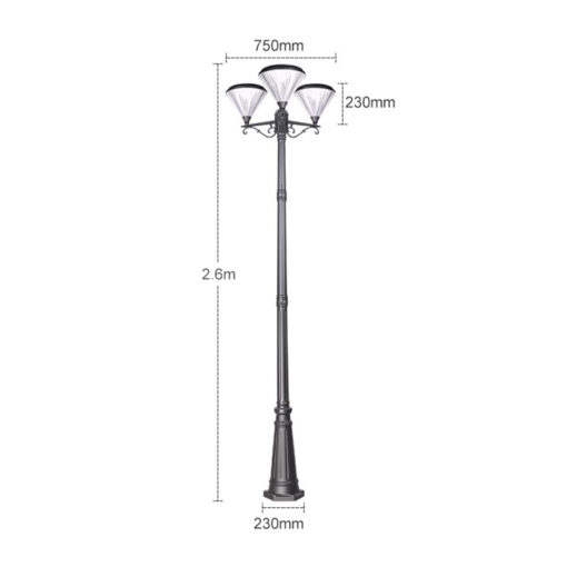 Cột đèn sân vườn SLGL400 2-3 - Hình ảnh 8