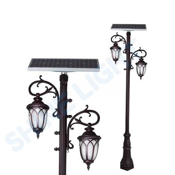 Cột đèn sân vườn SL-Temple 2P năng lượng mặt trời - Hình ảnh 2