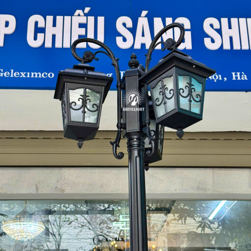 Cột đèn sân vườn tân cổ 2 bóng chùa SL-TEMPLE117/2-3 - Hình ảnh 6