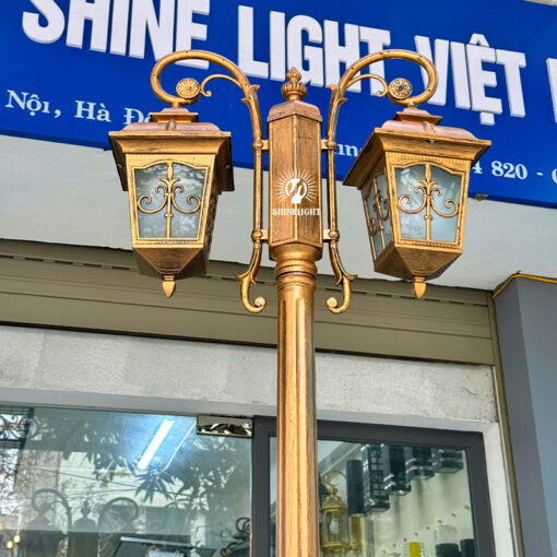 Cột đèn sân vườn tân cổ 2 bóng chùa SL-TEMPLE117/2-3 - Hình ảnh 8