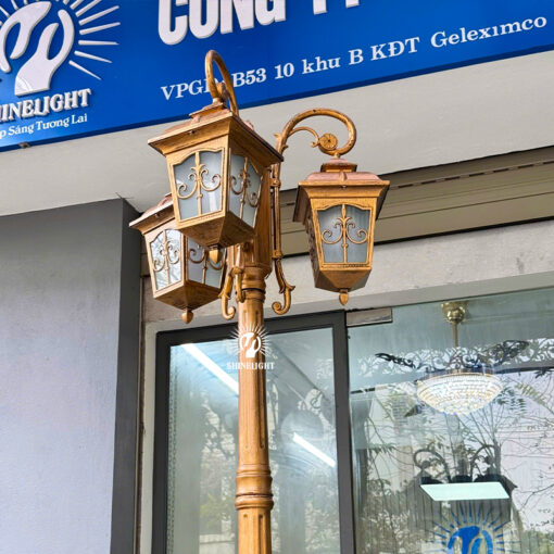 Cột đèn sân vườn tân cổ 2 bóng chùa SL-TEMPLE117/2-3 - Hình ảnh 7