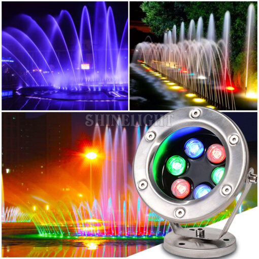 Đèn âm nước đổi màu SL 6W - Hình ảnh 5
