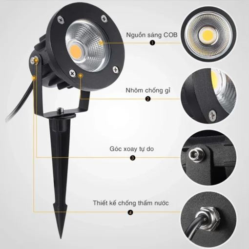 Đèn rọi cây tròn SLCCOB - Hình ảnh 8
