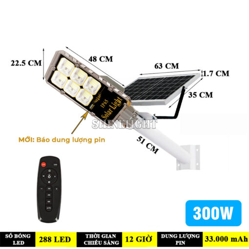 Đèn đường năng lượng mặt trời SL-MN300 - Hình ảnh 3
