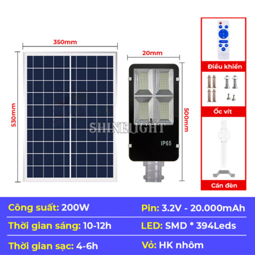 Đèn đường năng lượng mặt trời SL-MT200 - Hình ảnh 3