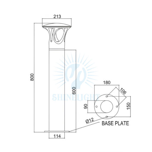 Đèn Nấm Sân Vườn SLDKANI - Hình ảnh 6