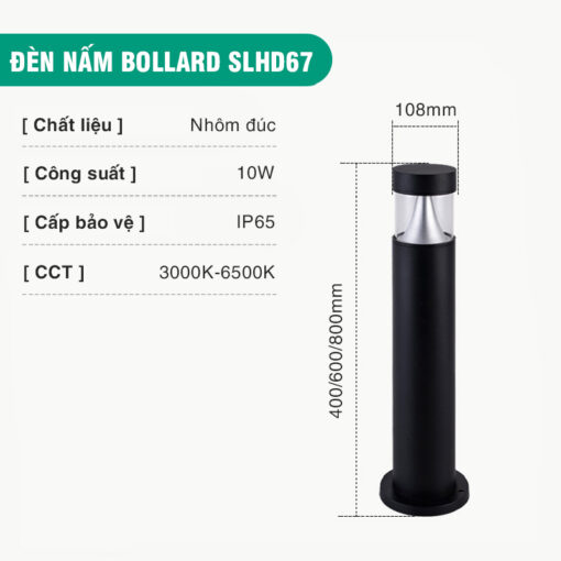 Đèn nấm sân vườn hiện đại SLHD67 - Hình ảnh 2