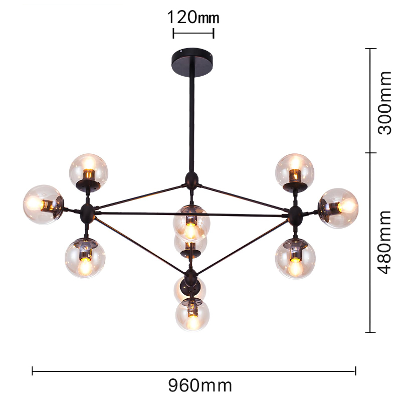 Đèn thả trang trí SL-DT220101 (10 bóng) - Hình ảnh 2