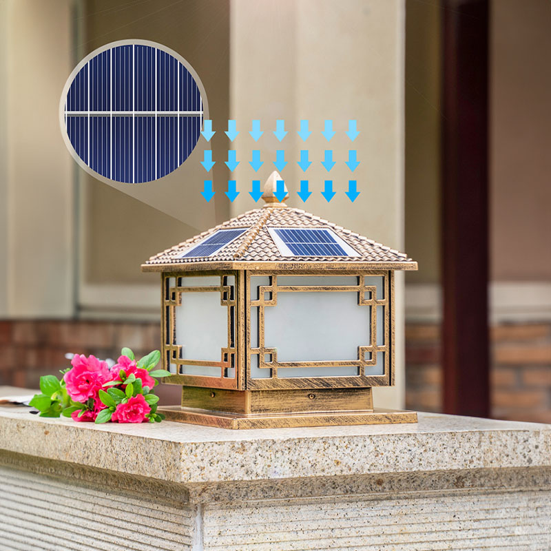 Đèn trụ cổng năng lượng mặt trời SLDTC06MT - Hình ảnh 4