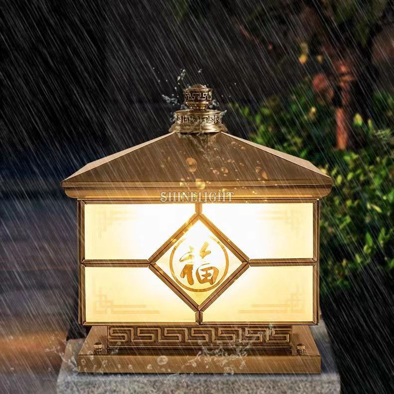 Đèn trụ cổng đồng SL5071 - Hình ảnh 4