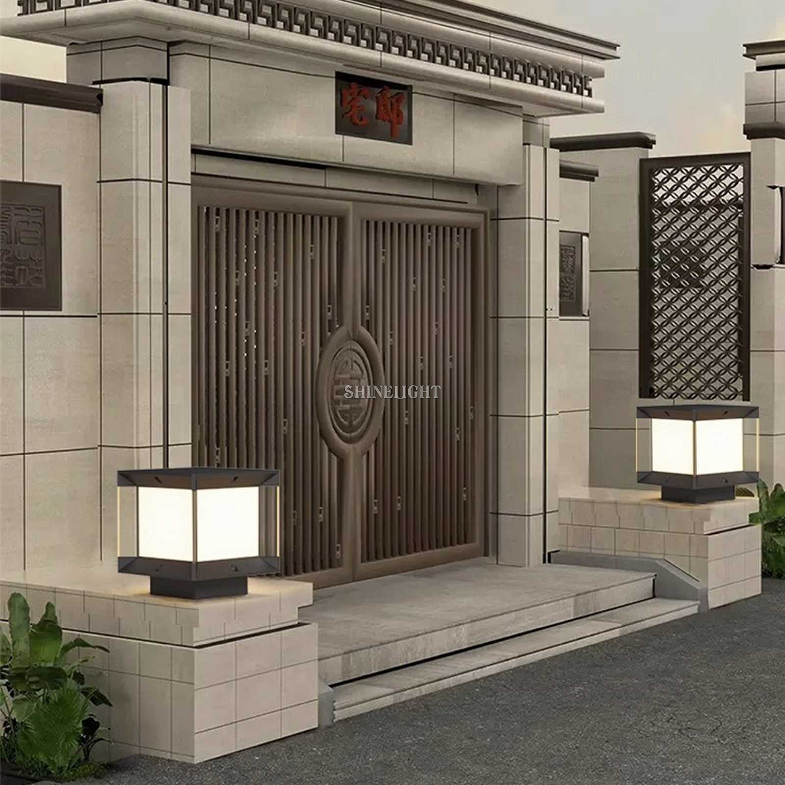 Đèn trụ cổng SLTCMK - Hình ảnh 3