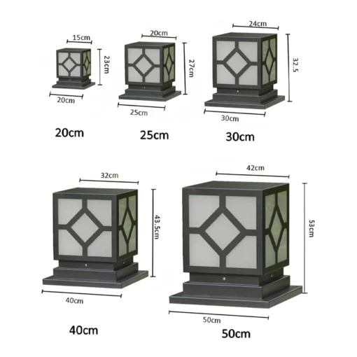 Đèn trụ cổng TC-009 - Hình ảnh 2