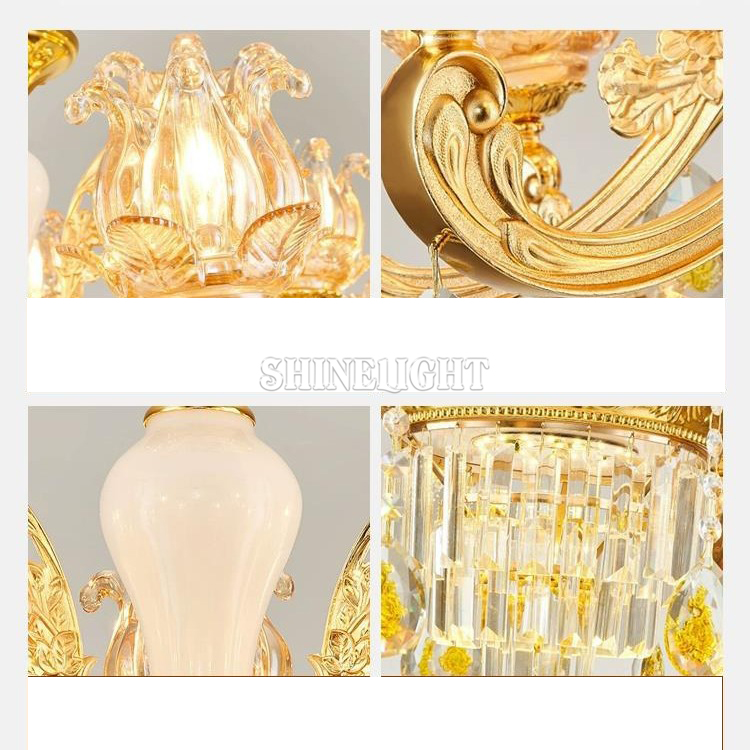 ĐÈN CHÙM MẠ VÀNG 461 - Hình ảnh 2