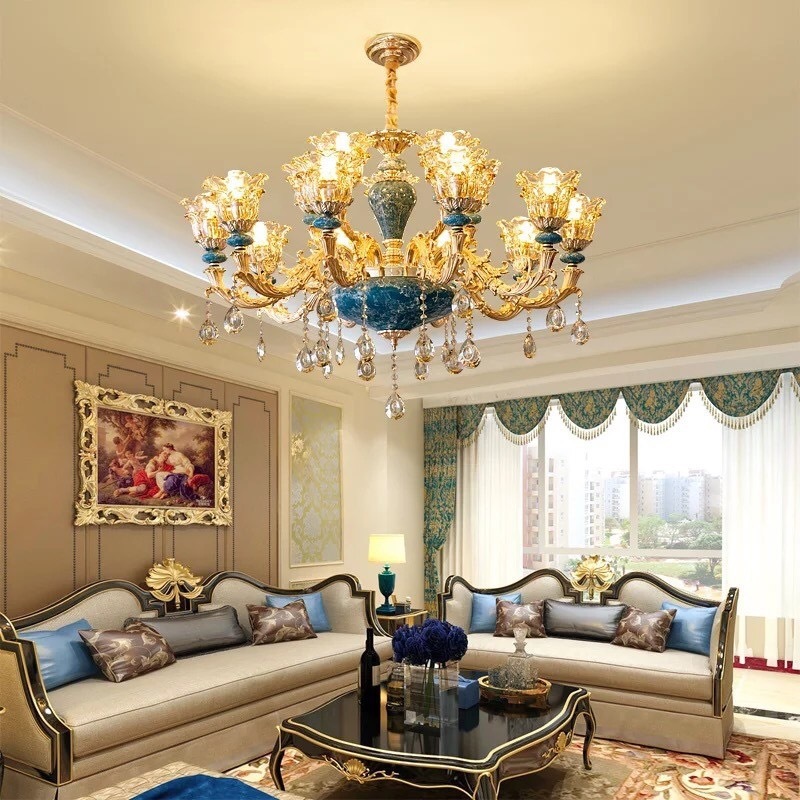 ĐÈN CHÙM NGỌC XANH CD22