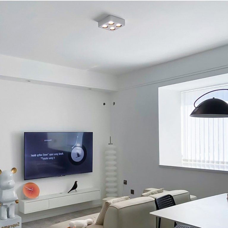 Đèn âm trần gắn nổi vuông mỏng SLATSM - Hình ảnh 7