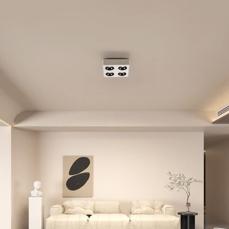 Đèn âm trần gắn nổi vuông mỏng SLATSM - Hình ảnh 6