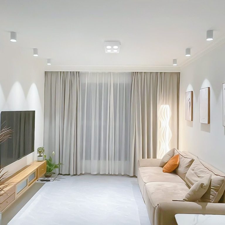 Đèn âm trần gắn nổi vuông mỏng SLATSM - Hình ảnh 4